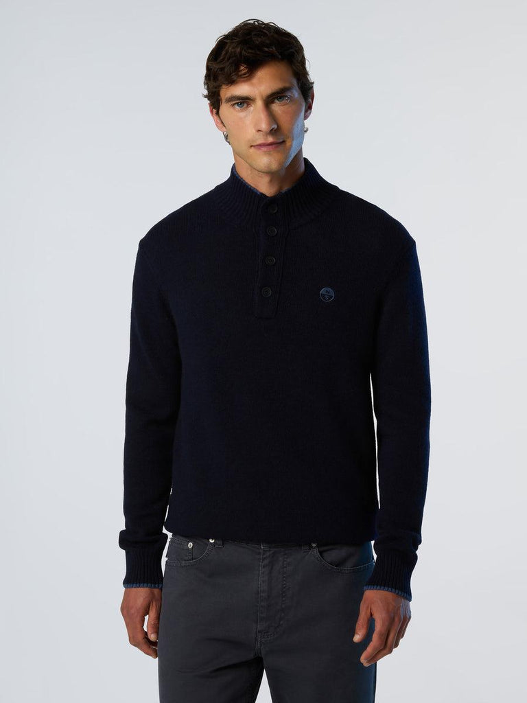 NORTH SAILS HALF BUTTONS 7GG  KNITWEAR
