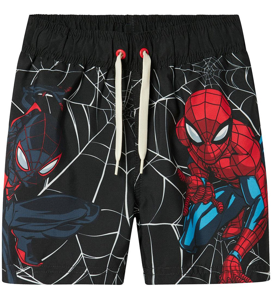 NAME.IT NMMMAVE SPIDER LONG SWIMSHORTS MAR