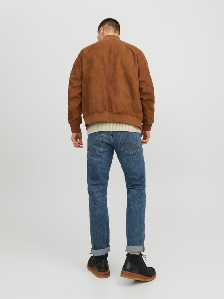 JACK AND JONES JJEROCKY FAUX SUEDE BOMBER NOOS