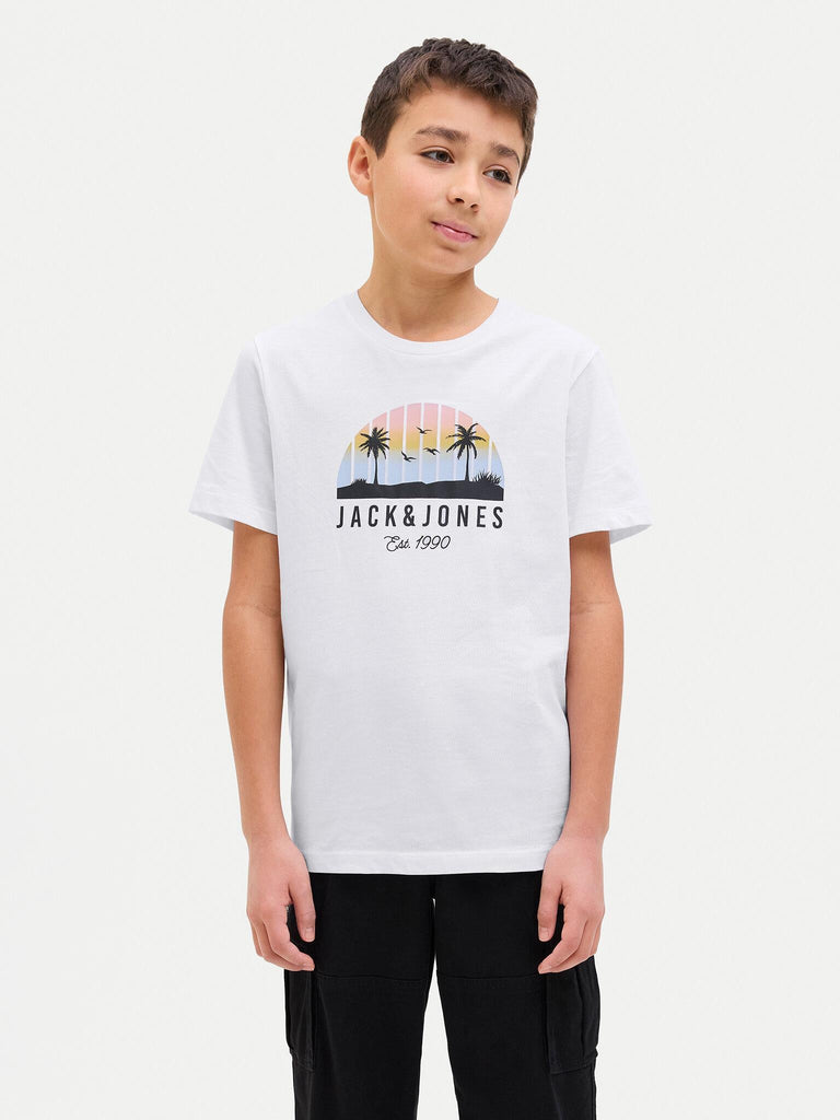 JACK JONES KIDS JJPALM TEE SS CREW NECK JNR