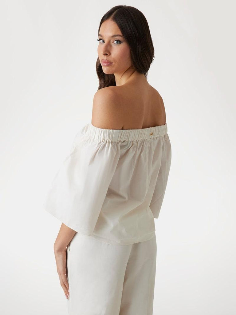 GUESS MARCIANO PAT OFF SHOULDER TOP