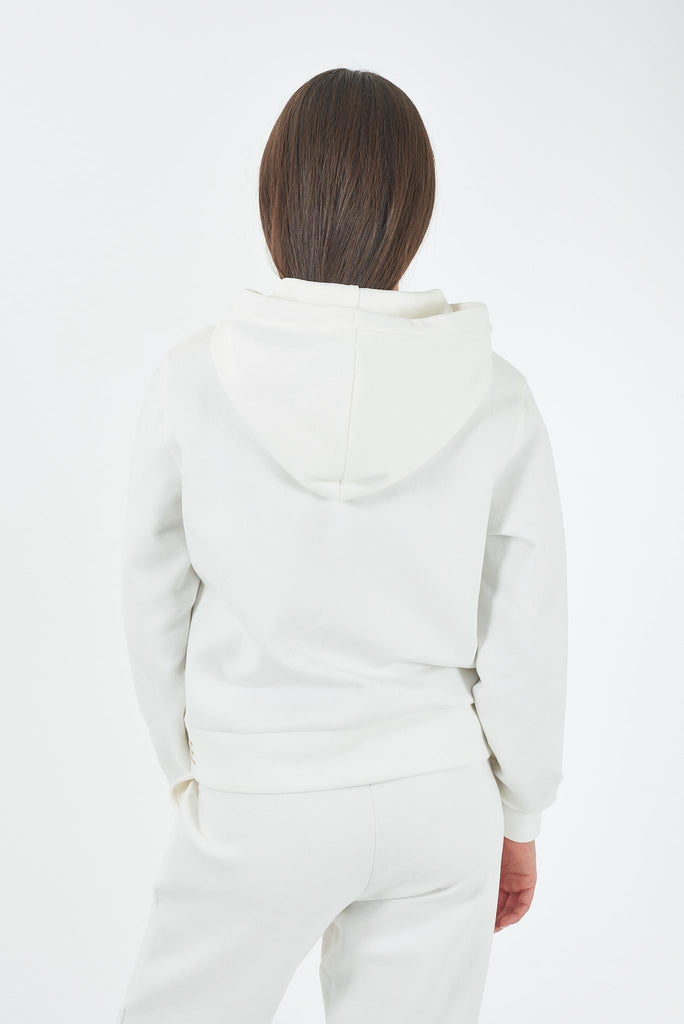 YES ZEE FELPA DONNA FULLZIP IN PUNTO MILANO, CAPPUCCIO