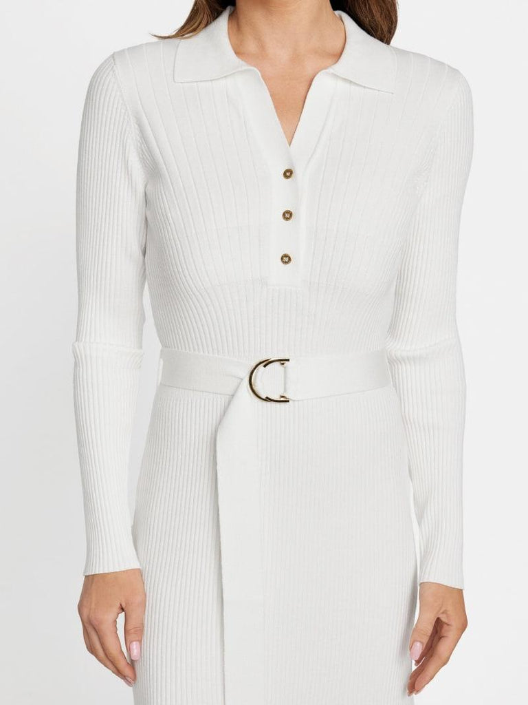 GUESS MARCIANO AGATHE POLO LS DRESS SWTR