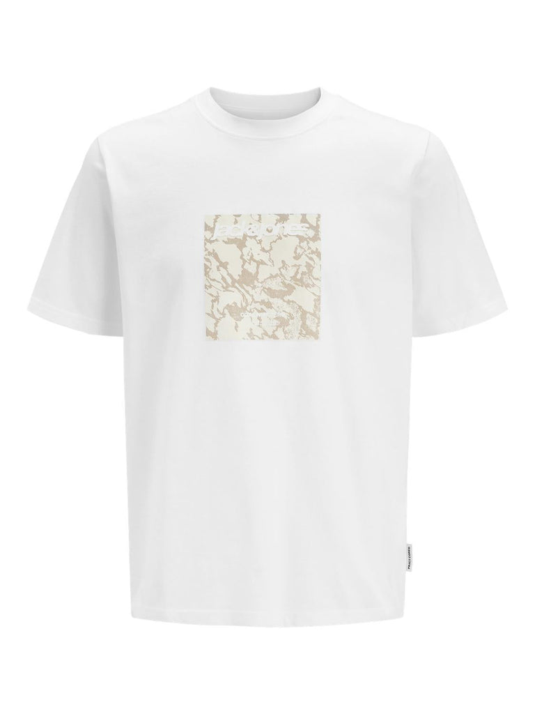 JACK AND JONES JCOTARMAC CAMO FRONT TEE SS CREW NECK