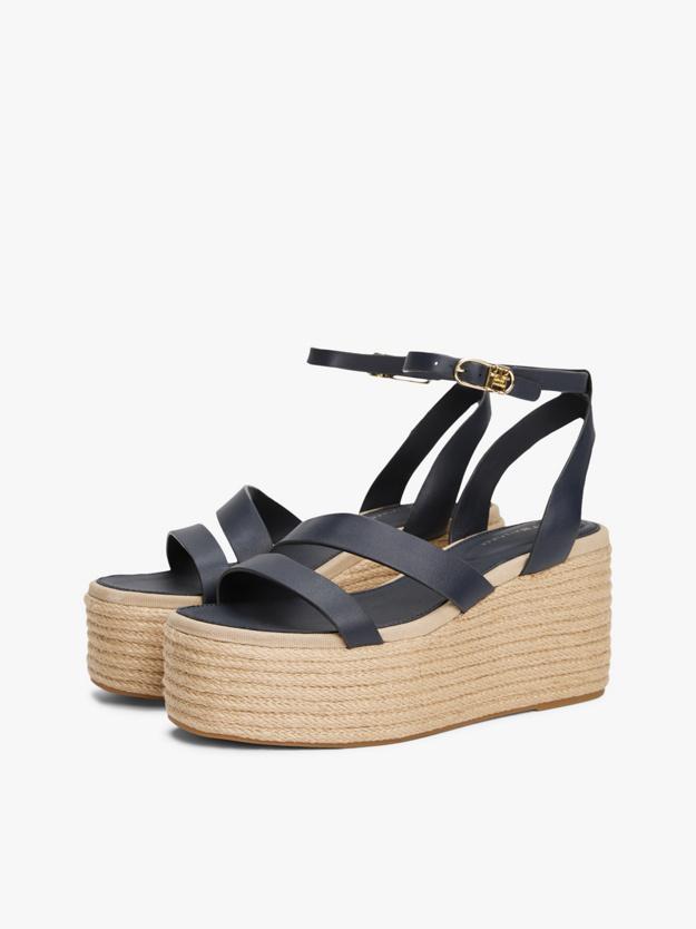 TOMMY HILFIGER ANKLE STRAP LEATHER