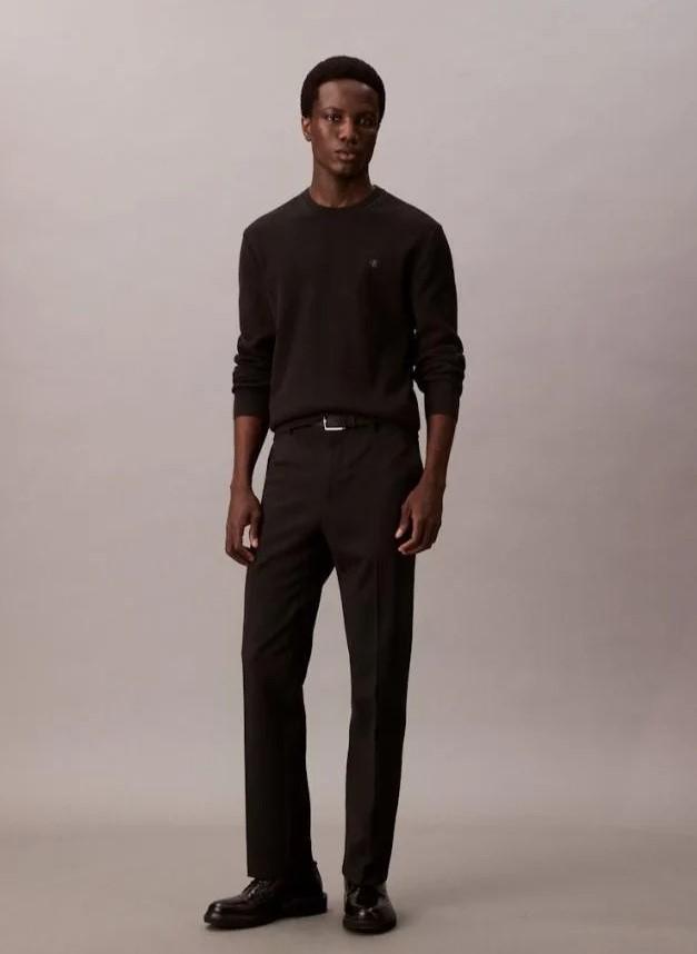CALVIN KLEIN LS TEXTURE CTTN CREW