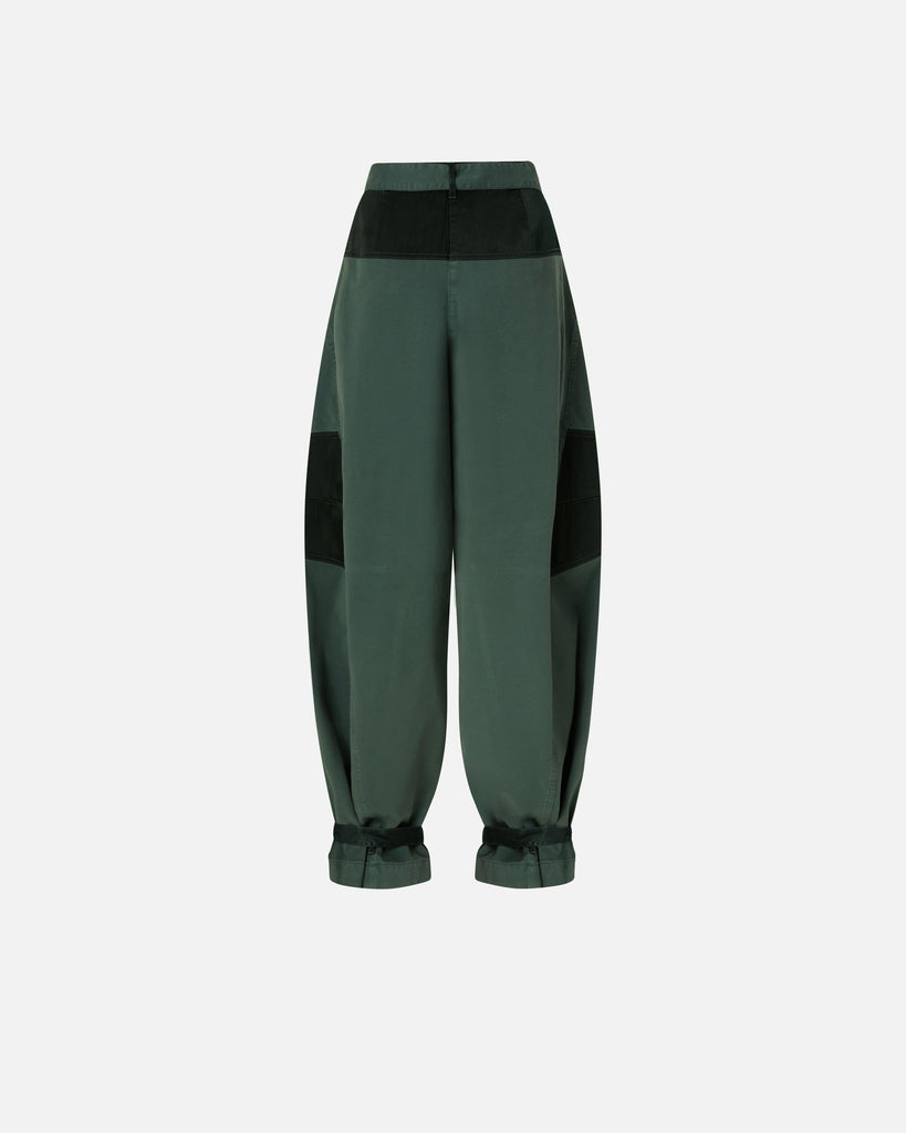 PINKO LIDIA PANTALONE COTONE E RASO
