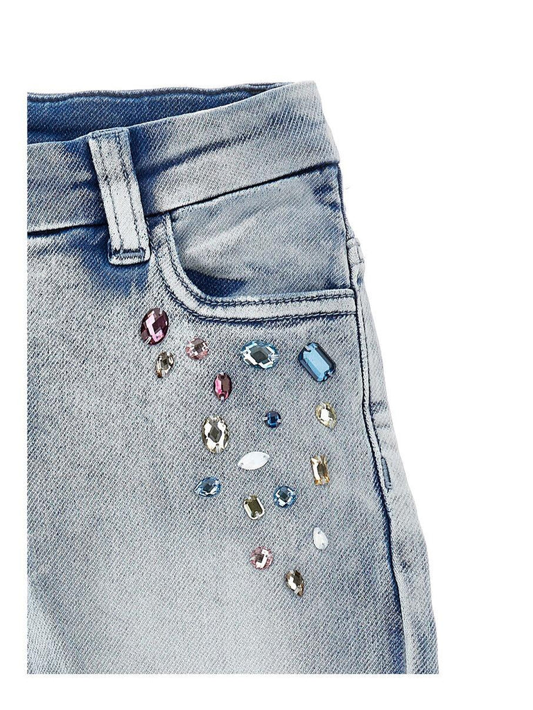 MONNALISA JEANS JEWEL DENIM STONE B