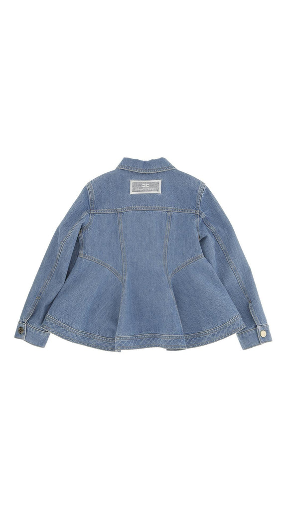 ELISABETTA FRANCHI La Mia Bambina GIUBBOTTO IN DENIM MEDIUM