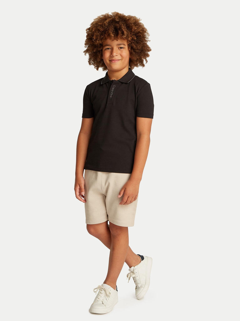 CALVIN KLEIN JEANS EMBRO. CK LOGO PIQUE POLO