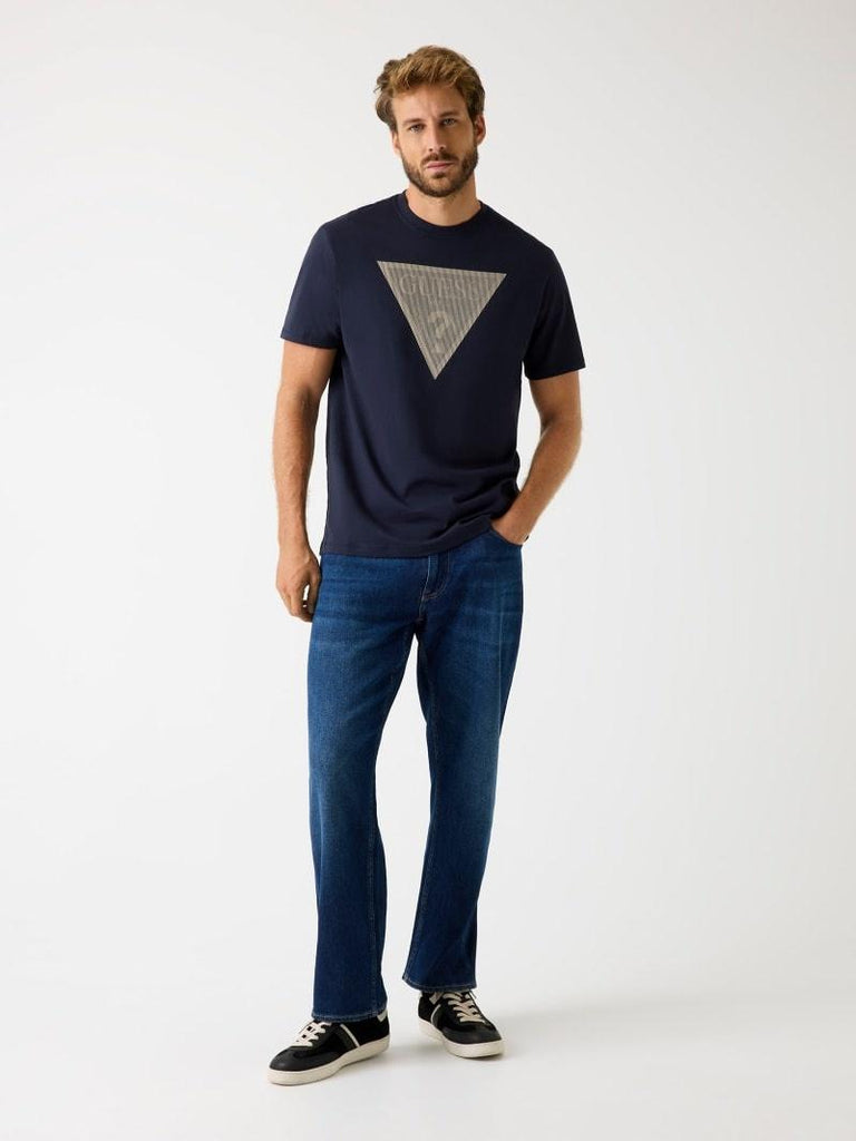 GUESS CN SS TRIANGLE LOGO TEE