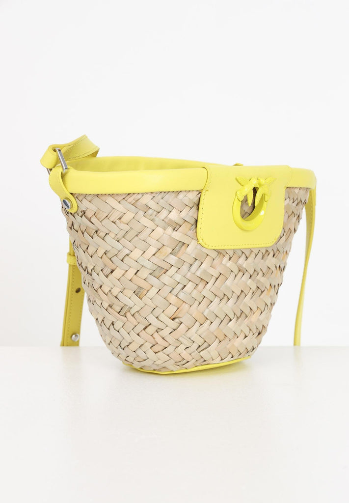 PINKO LOVE SUMMER BUCKET RAFIA + VIT