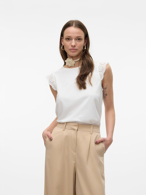 VERO MODA VMEMILY SL GATHERING TOP JRS NOOS