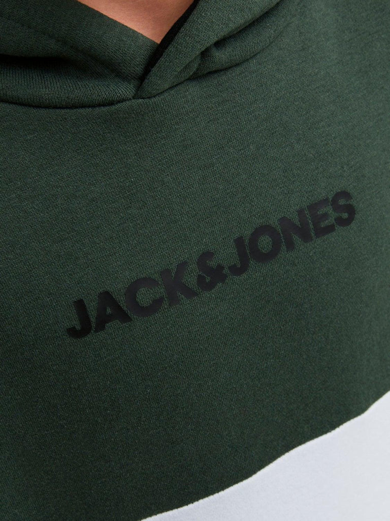 JACK JONES KIDS JJEREID BLOCKING SWEAT HOOD SN JNR
