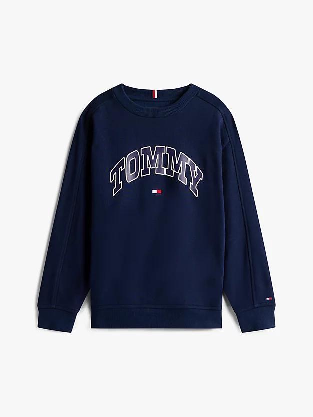 TOMMY HILFIGER VARSITY RAISED PRINT SWEATSHIR
