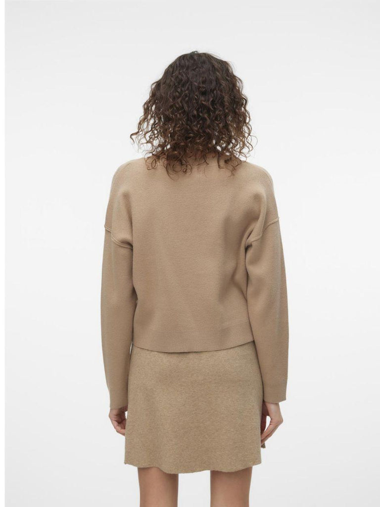 VERO MODA VMGOLD LINK LS V-NECK CROPPED PULL. GA