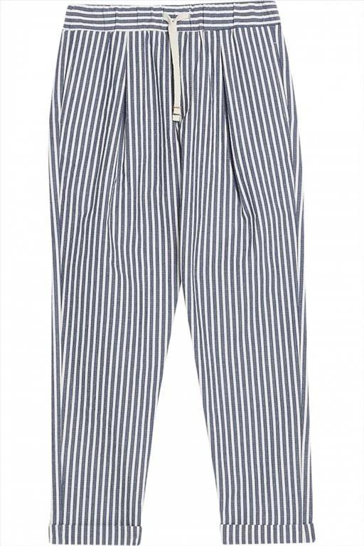 LIU JO PANT.LUNGO BALOON SEERSUCK.RIG