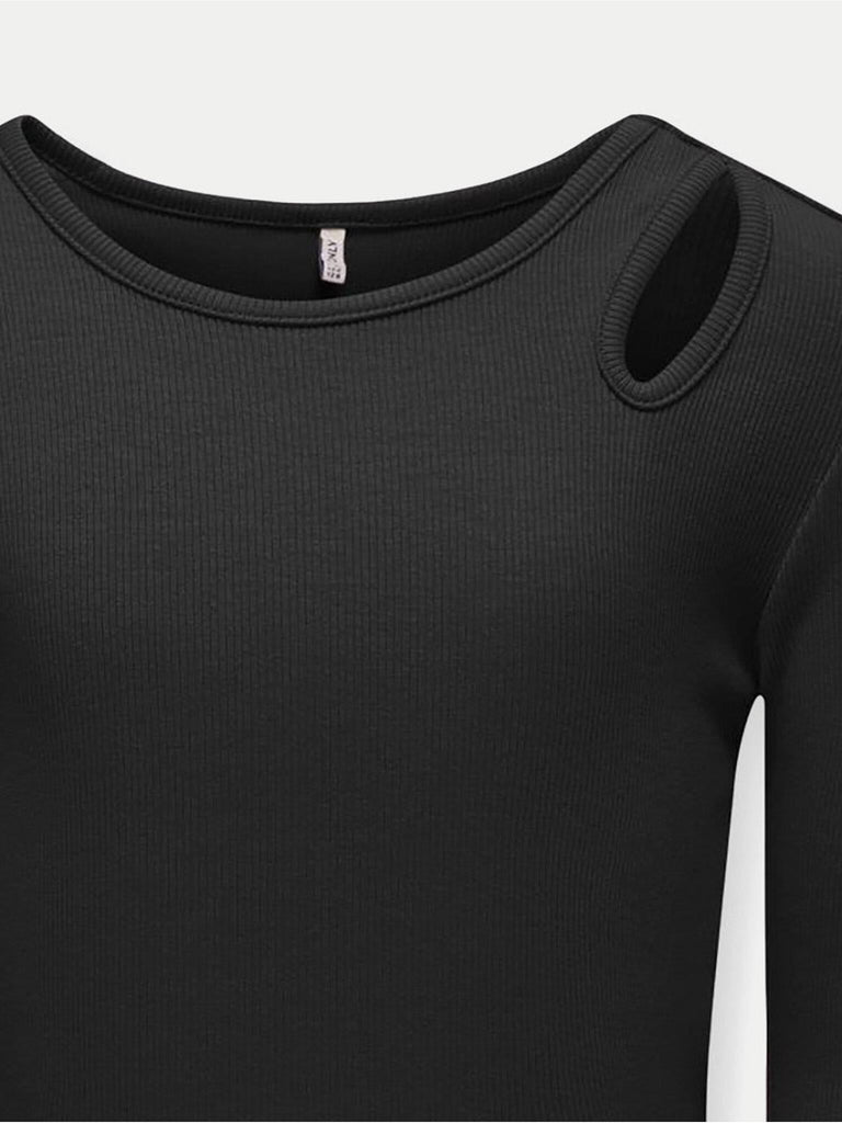 ONLY KIDS KOGNESSA LIFE L/S CUT OUT TOP BOX JRS