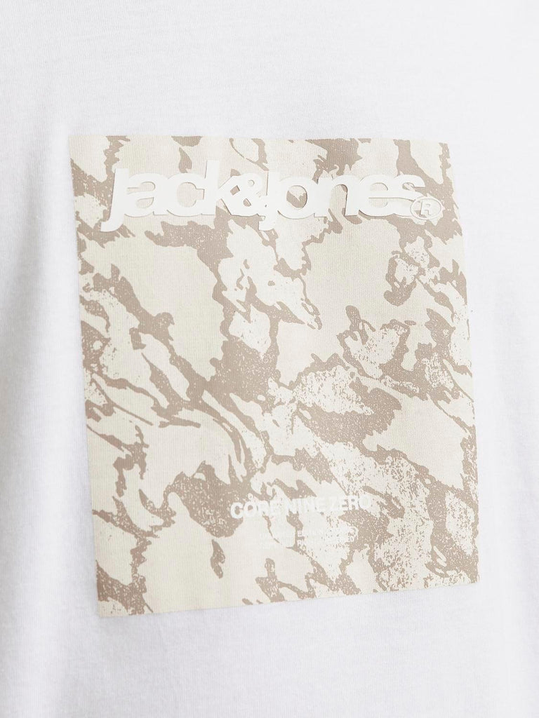 JACK AND JONES JCOTARMAC CAMO FRONT TEE SS CREW NECK