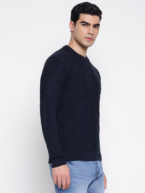GUESS HERON CN LS MONOGRAM SWEATER