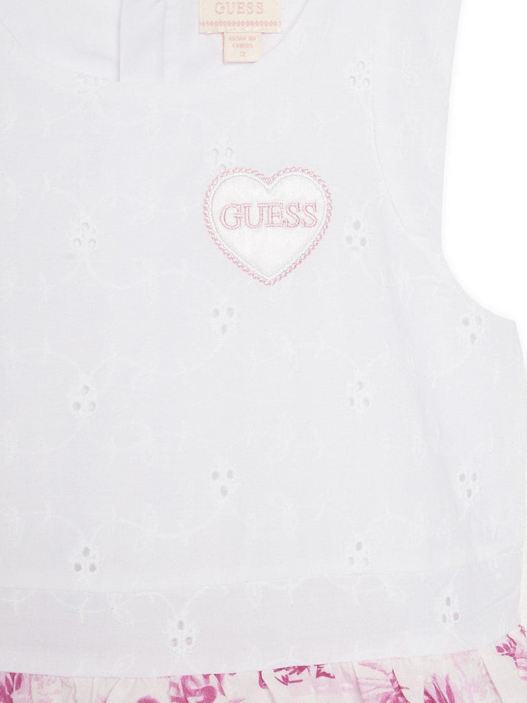 GUESS MIXED FABRIC SS DRES