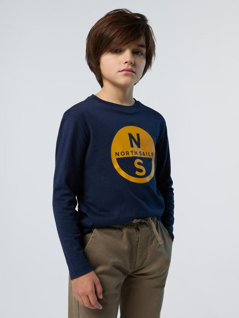 NORTH SAILS T SHIRT LONG SLEEVE W/GRAPHIC