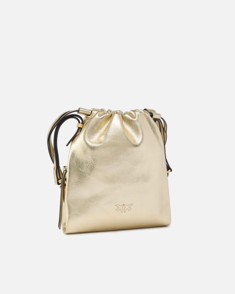 PINKO SLOUCHY MINI METALLIC SUEDE