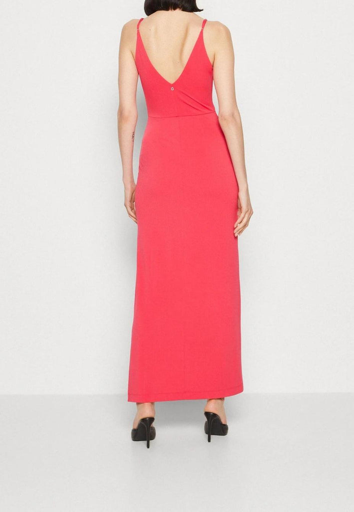 GUESS MICRO STRAPS RAMSHA LONG DRESS