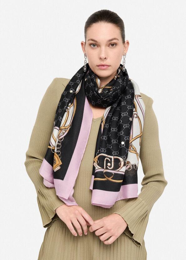 LIU JO ECS STOLA DOUBLE STRAP 70X180