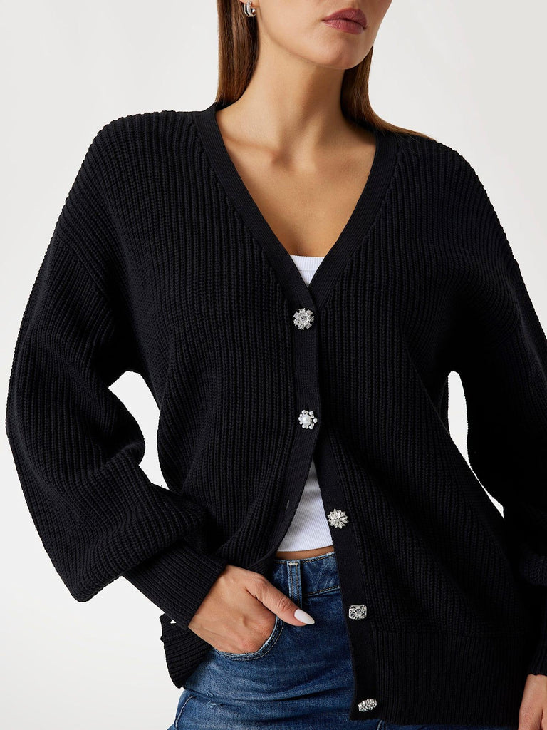 GUESS LS VN JAMIE CARDI SWTR