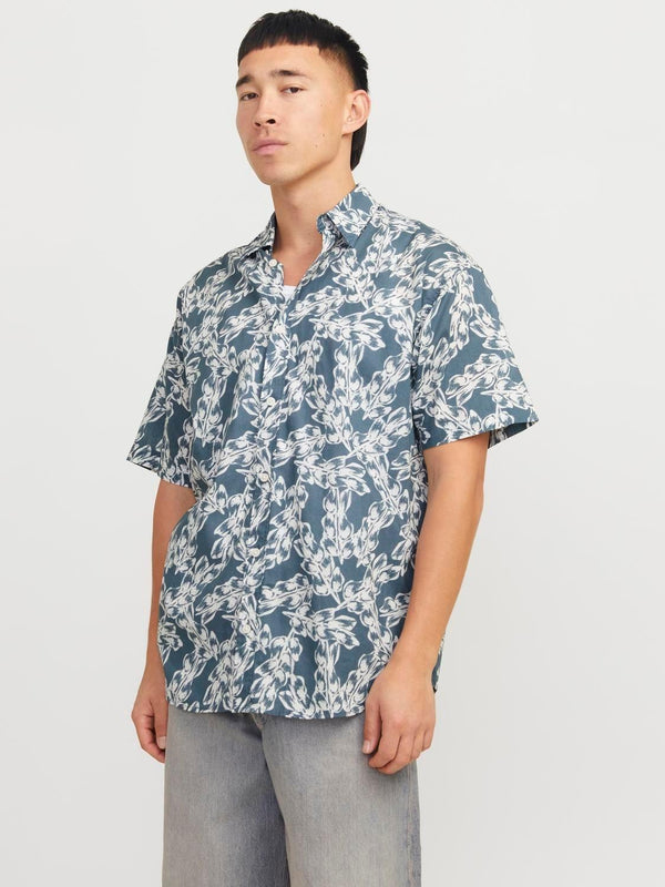 JACK AND JONES JORJOSHUA SPLIT AOP SHIRT SS