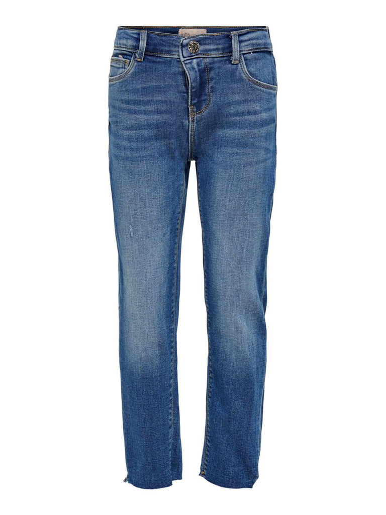 ONLY KIDS KONEMILY ST RAW  MED BLUE JEANS NOOS