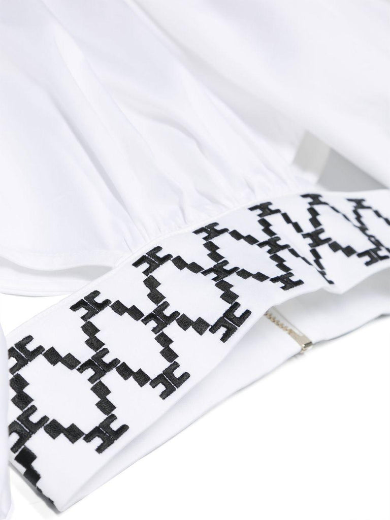 ELISABETTA FRANCHI La Mia Bambina CAMICIA CON RICAMO LOSANGHE