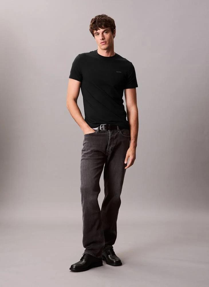 CALVIN KLEIN SS SLIM STRETCH COTT