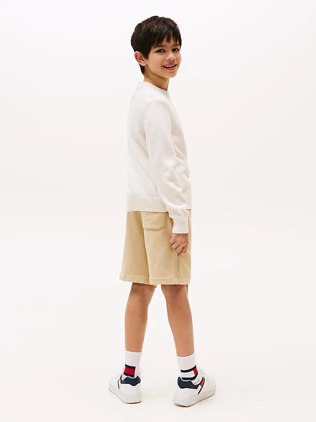 TOMMY HILFIGER TOMMY SCRIPT FLAG TONAL SWEATE