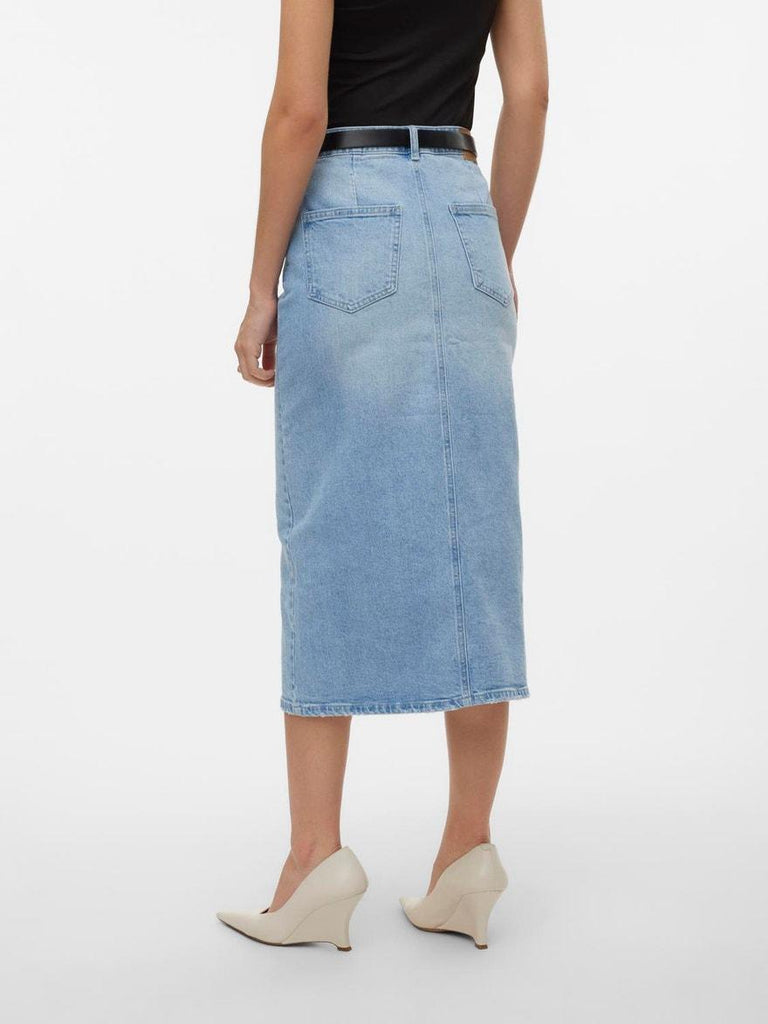 VERO MODA VMVERI HR CALF DENIM SKIRT GA MIX NOOS