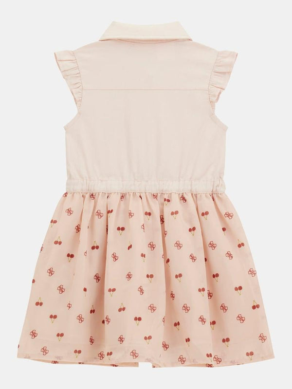 GUESS MIXED FABRIC SS DRES