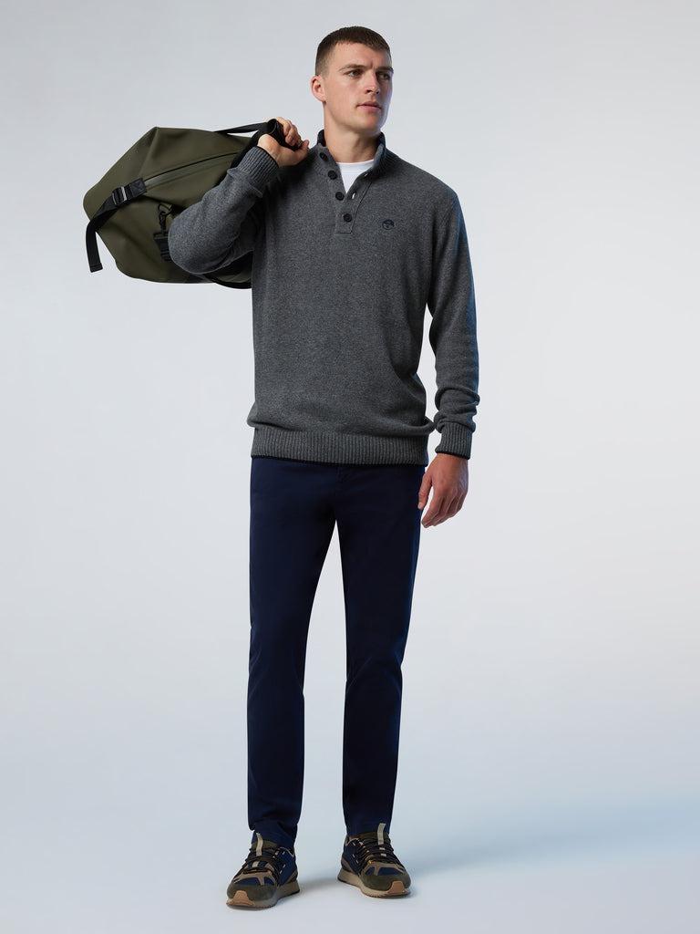 NORTH SAILS HALF BUTTON 7GG KNITWEAR