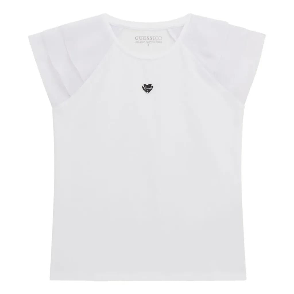 GUESS SS T-SHIRT W/CHIFFON