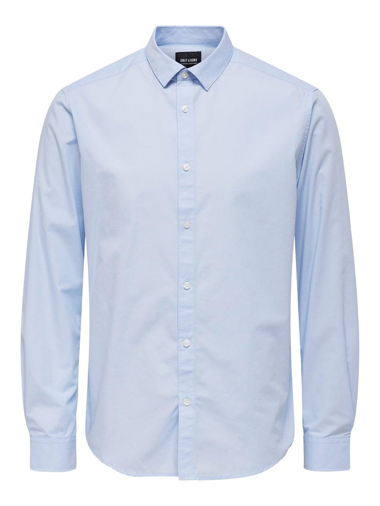 ONLY&SONS ONSSANE LIFE LS SOLID POPLIN SHIRT