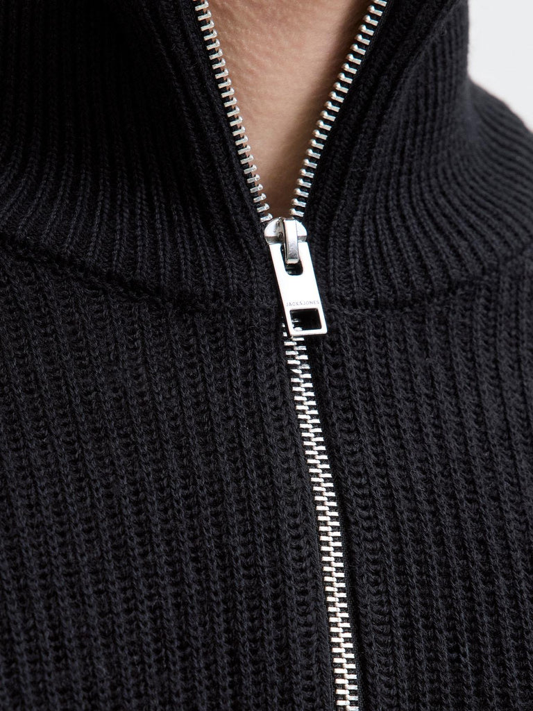 JACK AND JONES JJPANNEL KNIT HALF ZIP AW25