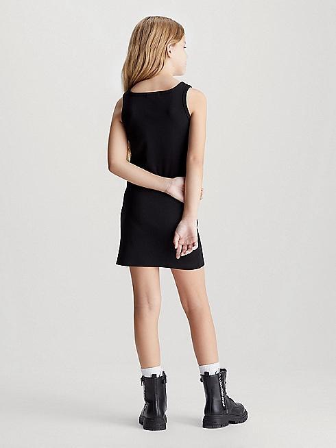 CALVIN KLEIN JEANS RIB BADGE SQUARE NECK TANK DRE