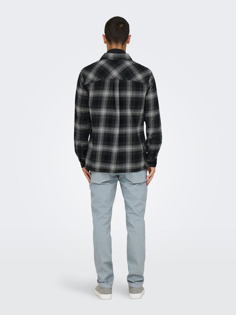 ONLY&SONS ONSCEDRIC LIFE CHECK OVERSHIRT NOOS
