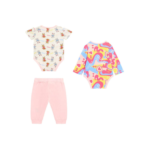 GUESS SET SS BODY+LS BODY+PANTS