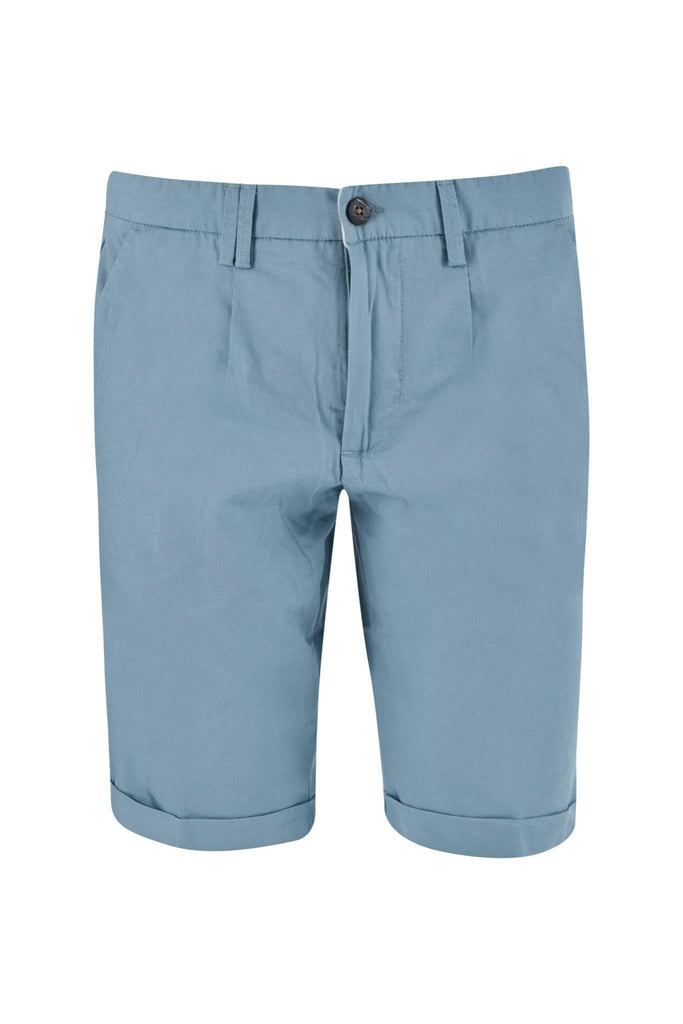 YES ZEE BERMUDA UOMO CHINOS CON PINCES E RISVOLTO