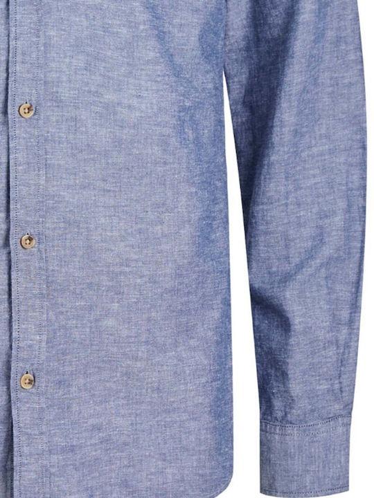 JACK AND JONES JJLINEN BLEND DETAIL SHIRT LS
