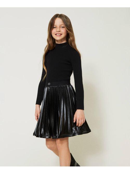 TWINSET GONNA PLISSE SPALMATA