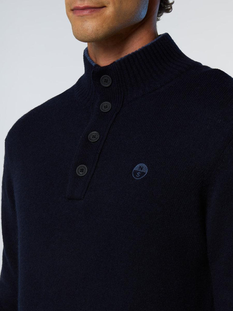 NORTH SAILS HALF BUTTONS 7GG  KNITWEAR