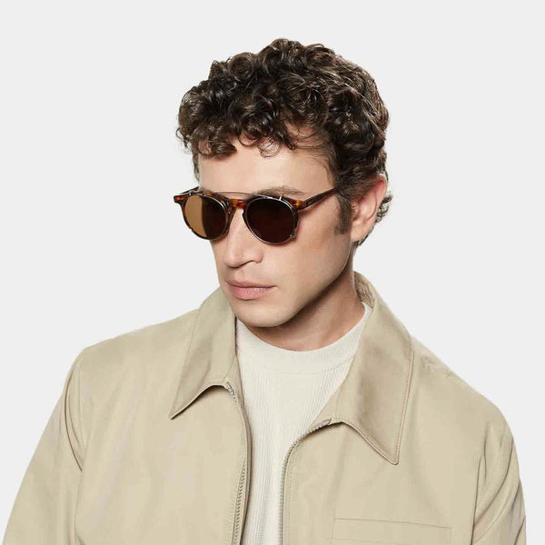 Pleat Eco Spotted Havana | Tobacco