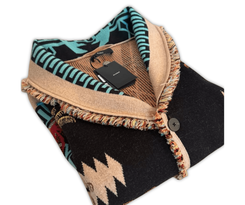 Alanui Iconic Jacquard Cardigan – Edizione Palm Pattern